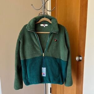 Aviator Nation Green and Teal Sweater